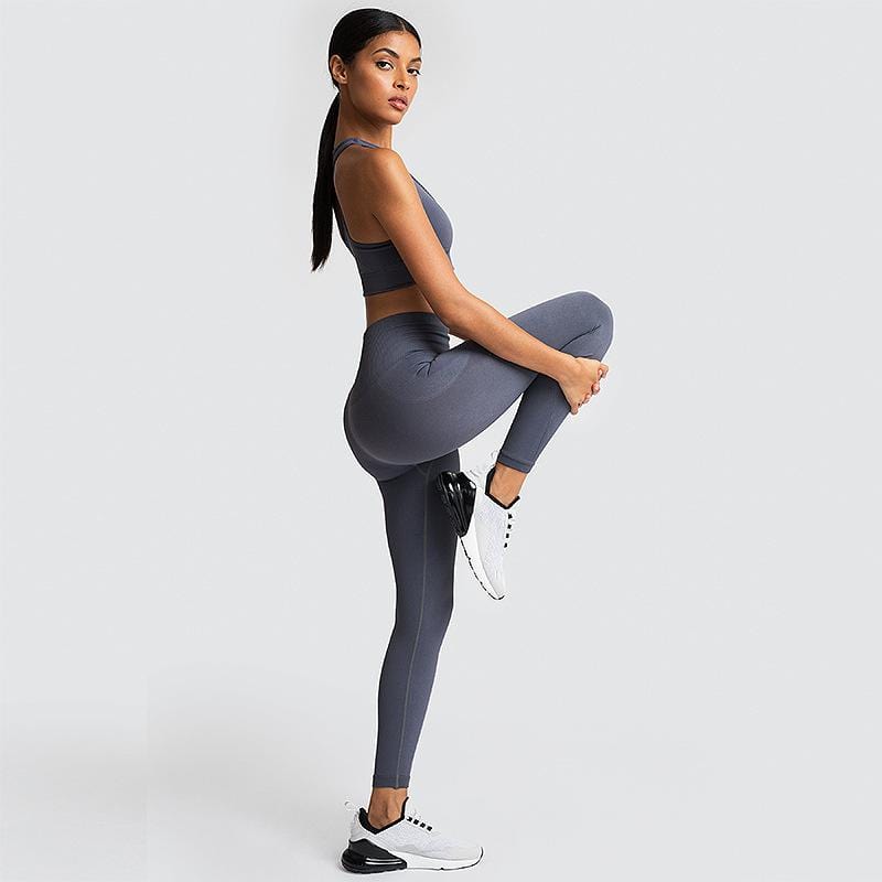 Women's High-waisted Seamless Butt Lifting Leggings Workout Tights Gym Yoga Pants