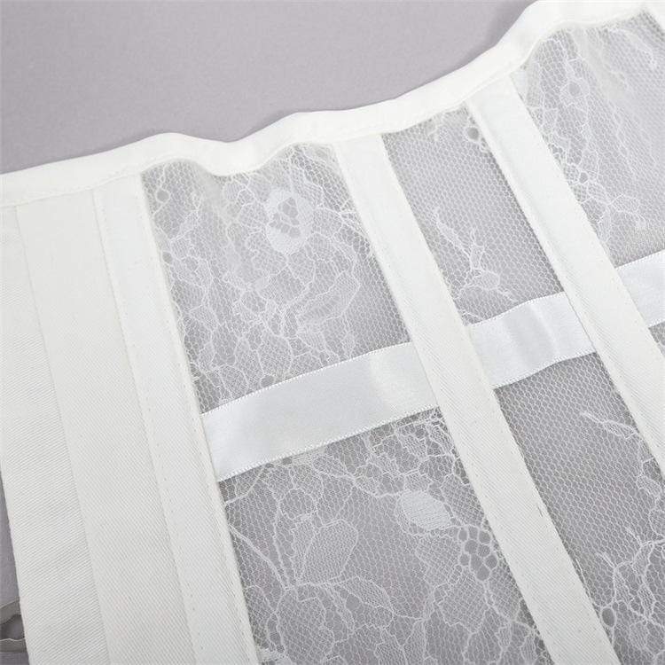 Women's Lace-up Underbust Buckles Lace Corsets