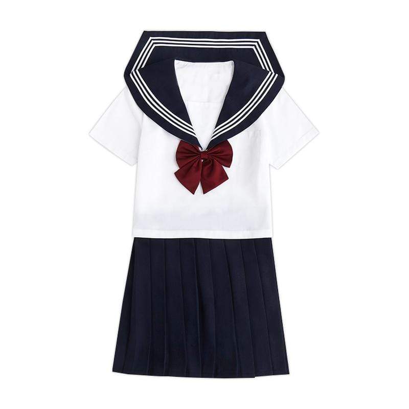 Women's Lolita Bowknot White Sailor Suits