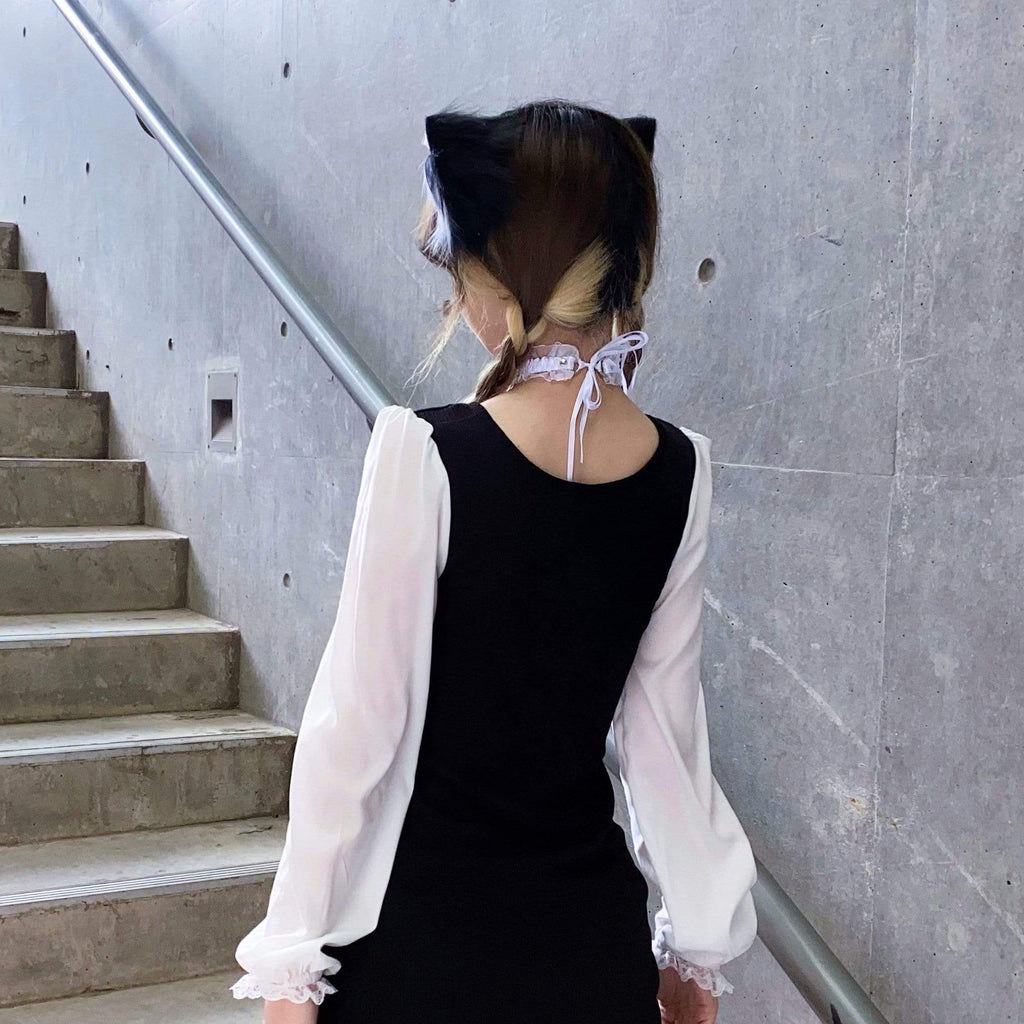 Women's Lolita Cute Bowknot Bell Lace Choker