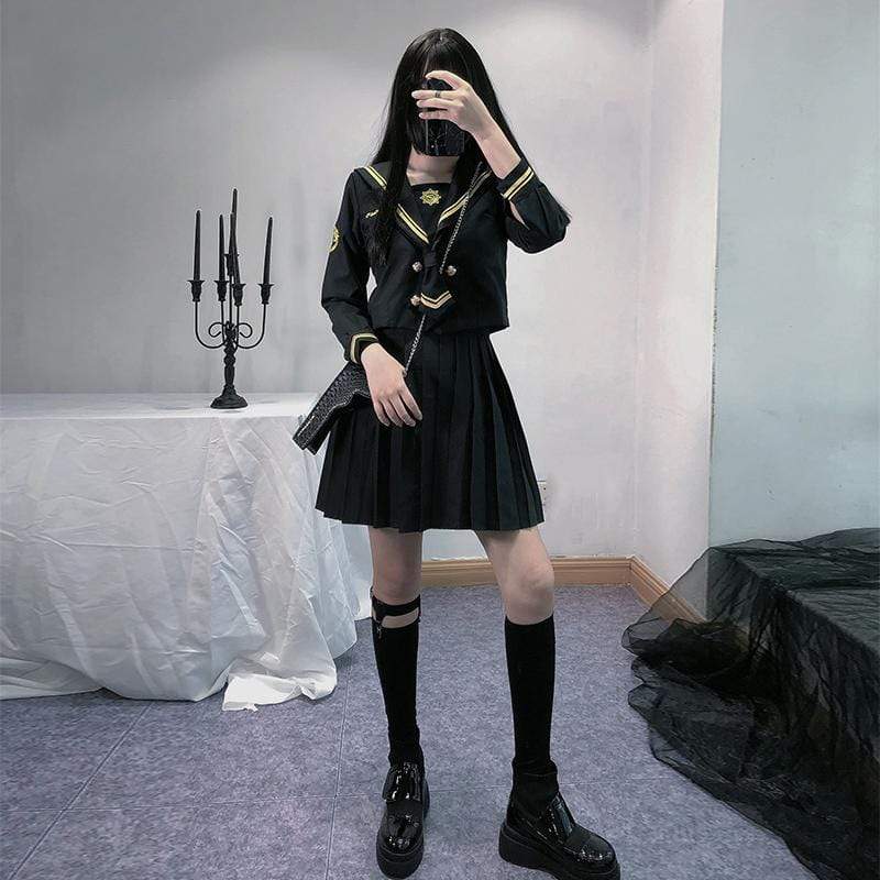 Women's Lolita Embroidered Sailor Suits
