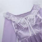 Kobine Women's Lolita Lace Long Sleeved Dress