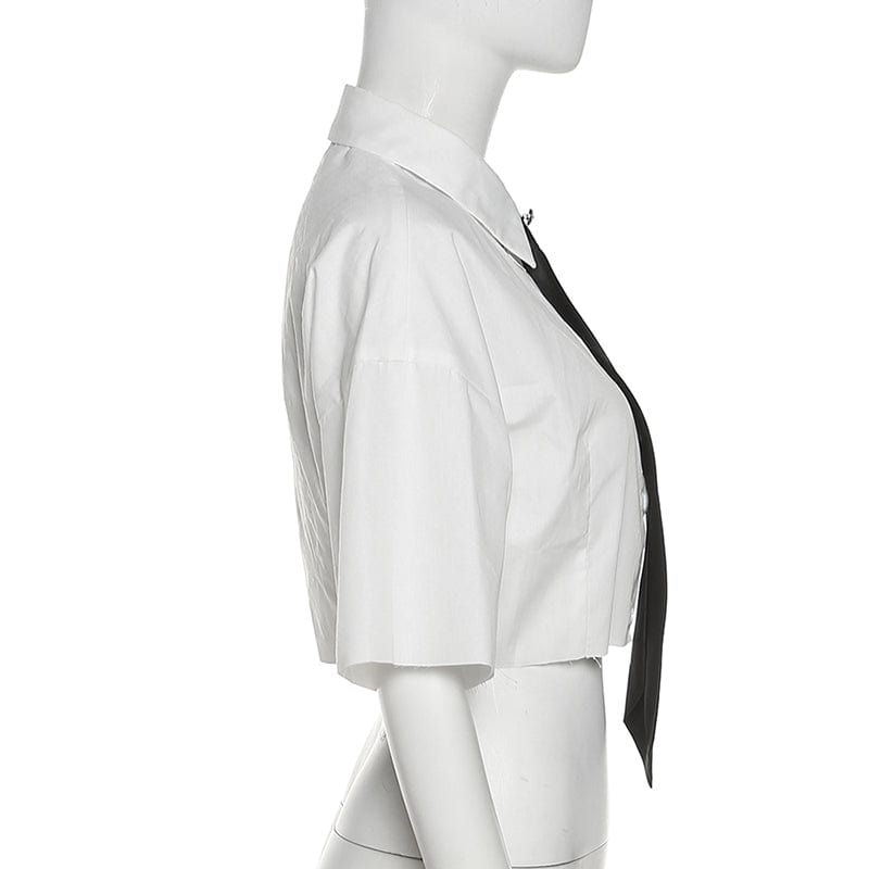 Baieune Top Vest Short Bowknot Color Moda Camisola Mujer Casual Sólido Mujer  Blusa Camisa Mujer Trabajo, blanco, S: : Moda