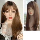 Kobine Women's Natural Straight Synthetics Hair Wig