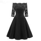 Women's Off Shoulder Lace Party Dresses Bridesmaid Dresses Wedding Dress