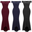 Women's Off Shoulder Maxi Wrapped Dresses Evening Dresses
