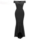 Women's Off Shoulder Maxi Wrapped Dresses Evening Dresses