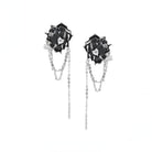 Kobine Women's Punk Heart Tassels Earrings