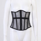 Kobine Women's Punk Plunging Split Slip Dress