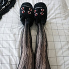 Kobine Women's Punk Rippled Fishnet Pantynose