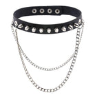 Women's Punk Rivets&Chains Chokers