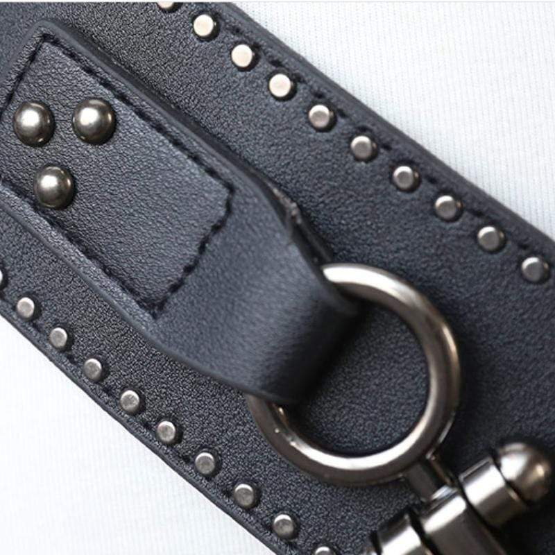 Women's Punk Rivets Faux Leather Belts