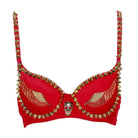 Women's Punk Skull Rivets Bra Tops