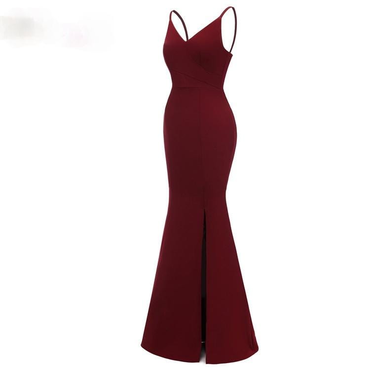 Women's Satin Maxi Slip Dresses Evening Dresses