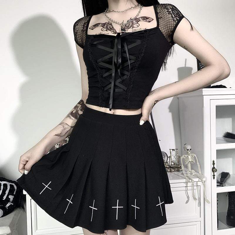 Punk Tops Types Women's Gothic Punk Tops – Punk Design