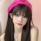 Kobine Women's Silky Straight Medium Synthetic Hair Wig