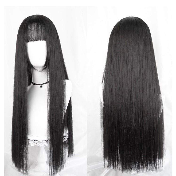 Kobine Women's Silky Straight Synthetic Hair Wig
