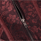 Frauen Spiral Steel Boned Steampunk Goth Halfter Leder Bustier Korsett