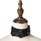 Collier ras du cou à boucle cloutée style steampunk pour femme Kobine