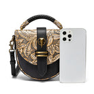 Kobine Women's Steampunk Embossed Buckle Bag