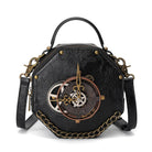 Kobine Women's Steampunk Gear Clock Bag with Detachable Straps