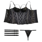 Bustier de corpiño de cuero sintético gótico Steampunk para mujer