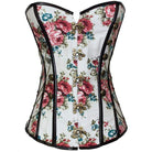Corsés florales vintage con múltiples cadenas para mujer