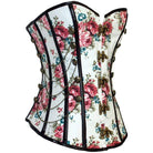 Corsés florales vintage con múltiples cadenas para mujer