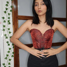 Женские винтажные жаккардовые корсеты Kobine с готически-цветочным принтом