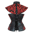 Damen Vintage Jacquard Kragen mit Overbust Korsetts