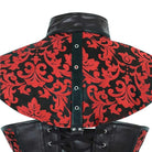 Damen Vintage Jacquard Kragen mit Overbust Korsetts