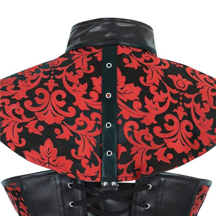 Women's Vintage Jacquard Collar With Overbust Corsets