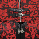 Damen Vintage Jacquard Kragen mit Overbust Korsetts