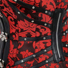 Damen Vintage Jacquard Kragen mit Overbust Korsetts