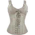 Corsés sobre el pecho con tiras y jacquard vintage para mujer