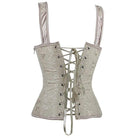 Corsés sobre el pecho con tiras y jacquard vintage para mujer