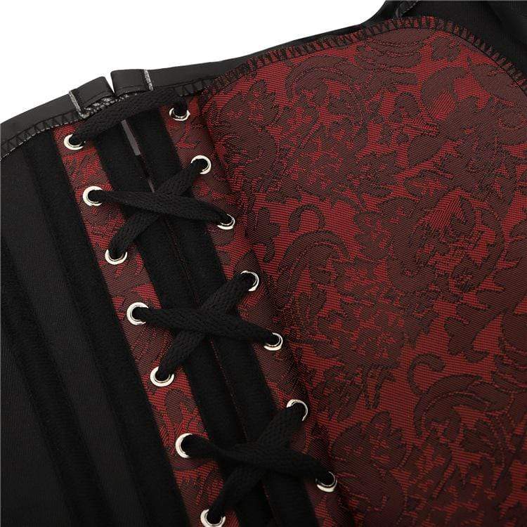 Women's Vintage Jacquard Strappy Overbust Corsets