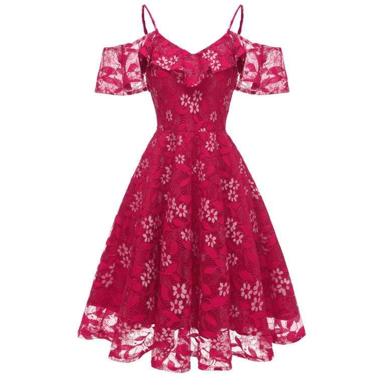 Women's Vintage Lace Party Dresses Evening Dresses Wedding Dress