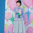 Pink Kawaii Women's Bowknot Rose Knitted Sweater