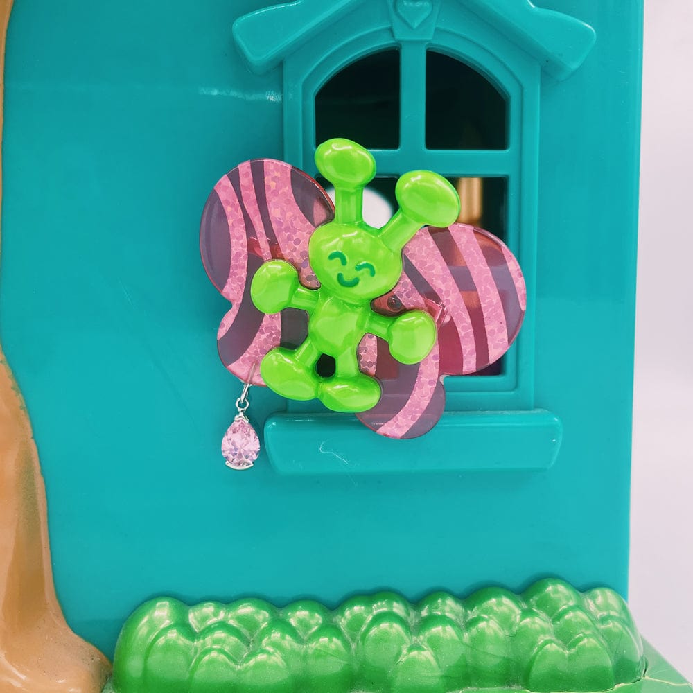 Pink Kawaii Women's Butterfly Bead Brooches