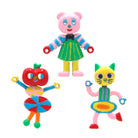 Pink Kawaii Women's Chromatic Animal Earrings