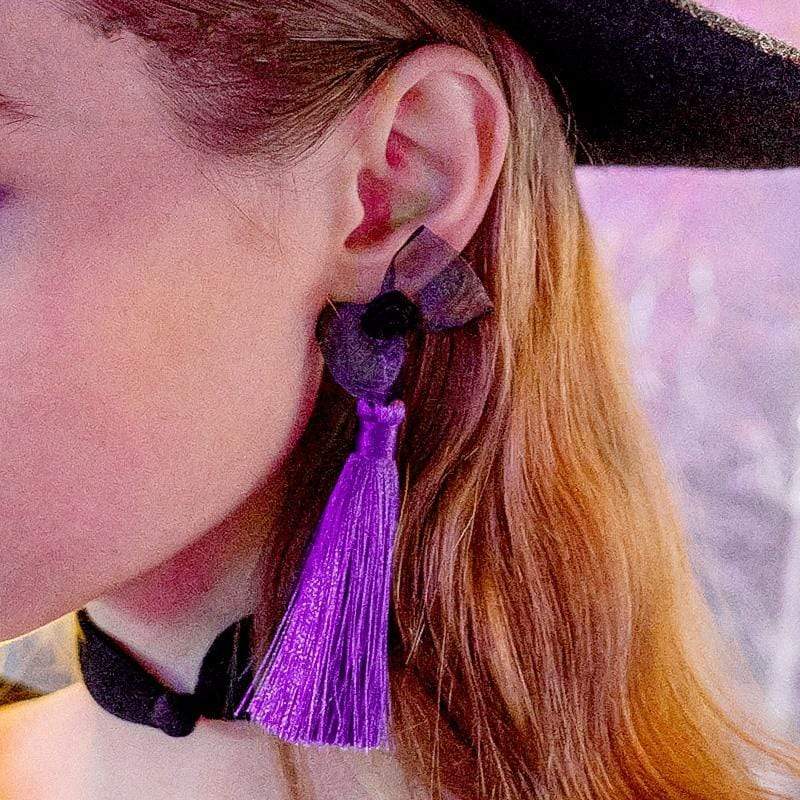 Women's Bow Knot Tassel Earrings (Single)