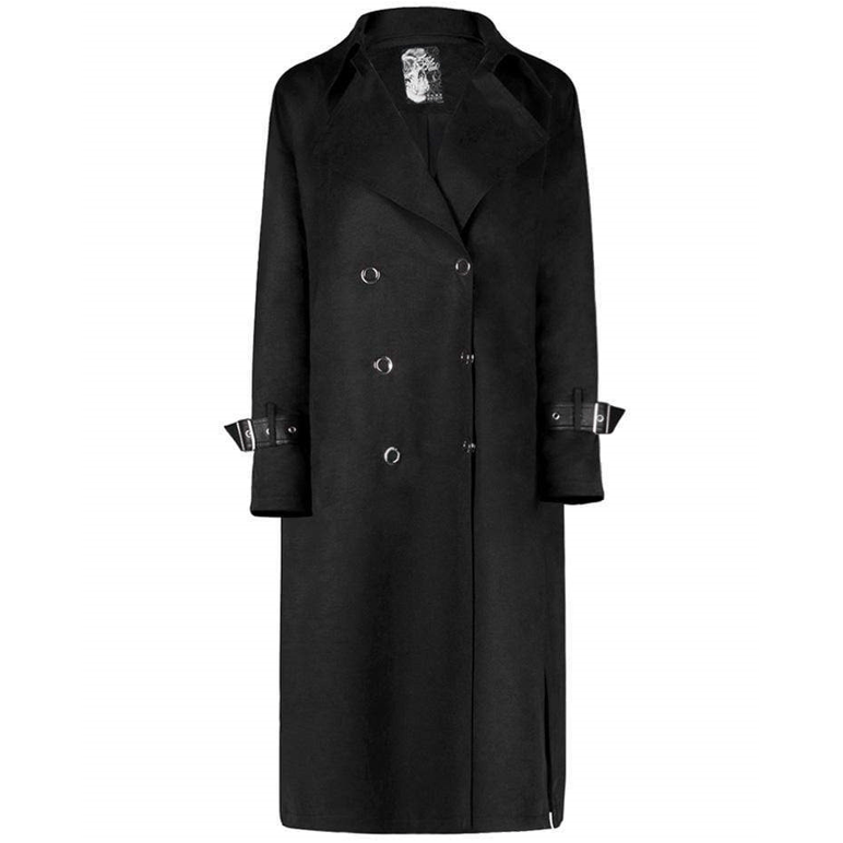 Women's Double-layered Turn-down Collar Overcoats With Belts
