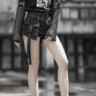 Women's Goth Casual Cargo Shorts With Big Pocket