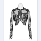 Women's Goth Floral Lace Short Jackets