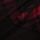 Women's Goth Front Zip High-waisted Plaid Irregular Skirt