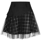 Women's Gothic Mess Overskirt Plaid Skirts