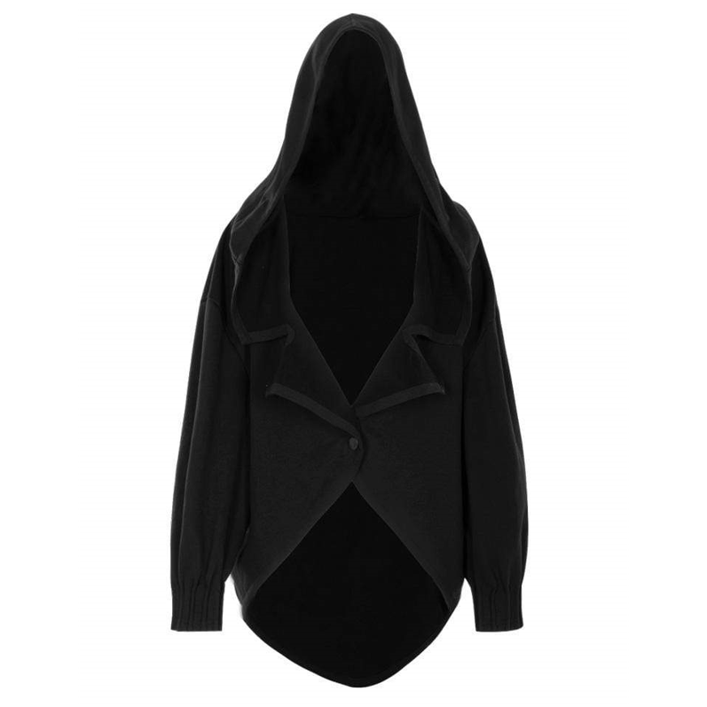 Women's Gothic Single Button Hooded Short Coats
