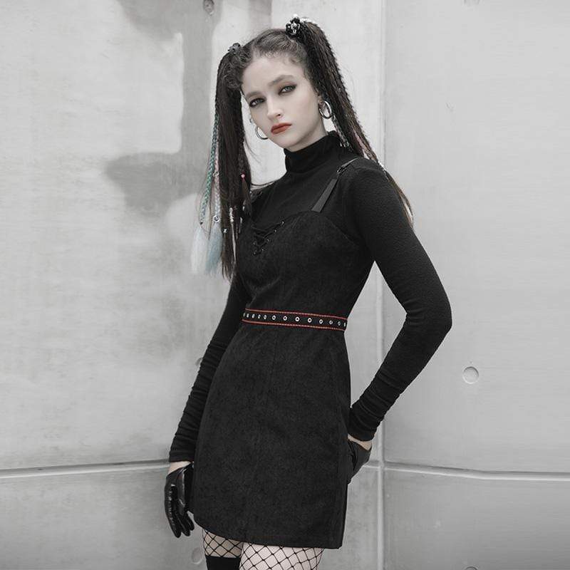 Women's Gothic Strappy Slip Dresses
