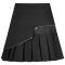 Women's Grunge A-line High-waisted Mini Pleated Skirts